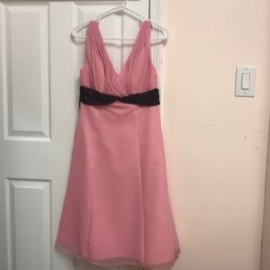 Pink and Brown sheath under chest decor